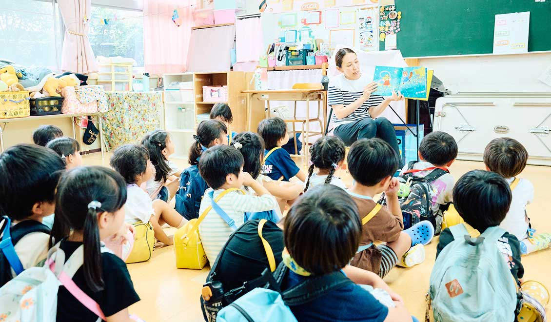 帰りの会・降園の様子