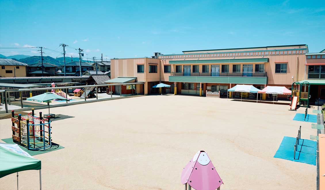広い園庭