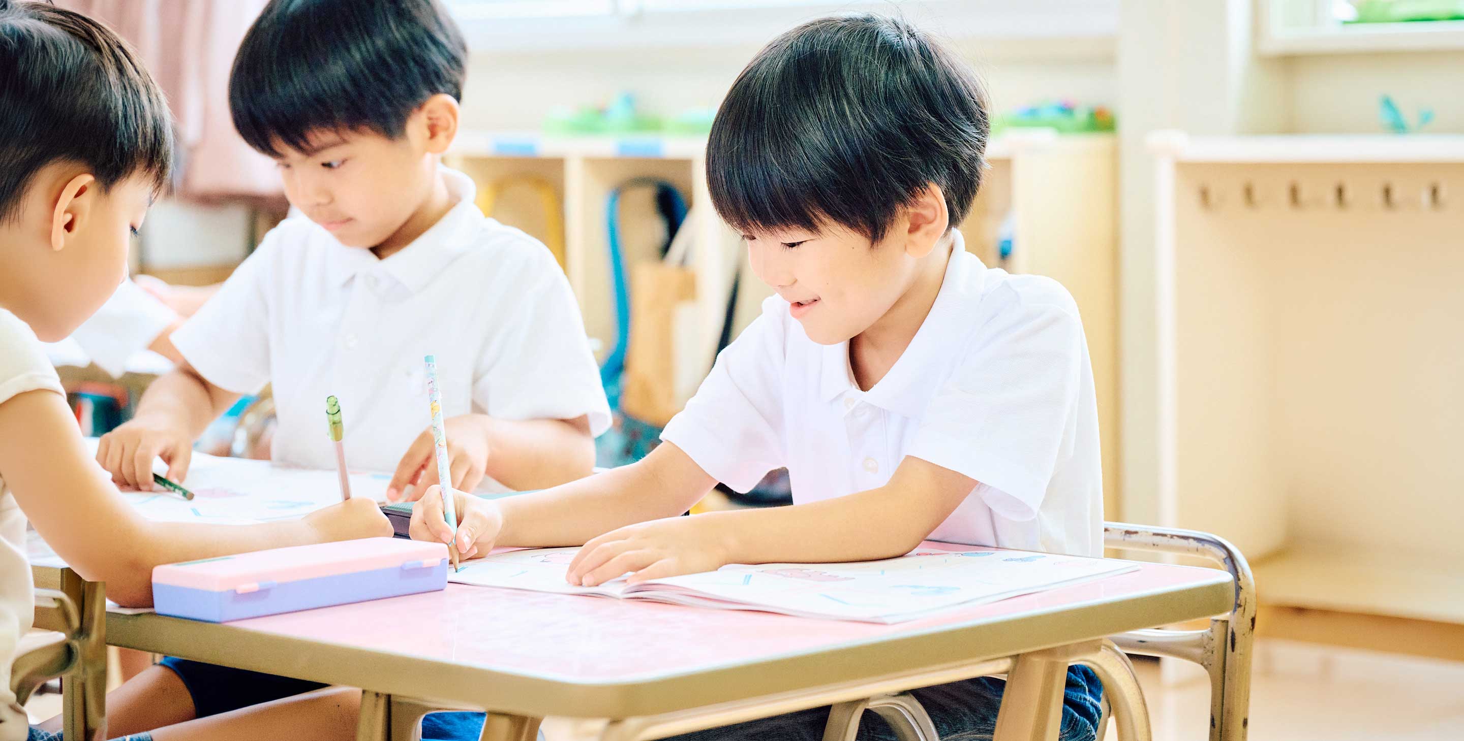 幼稚園部門で活動する子どもたち